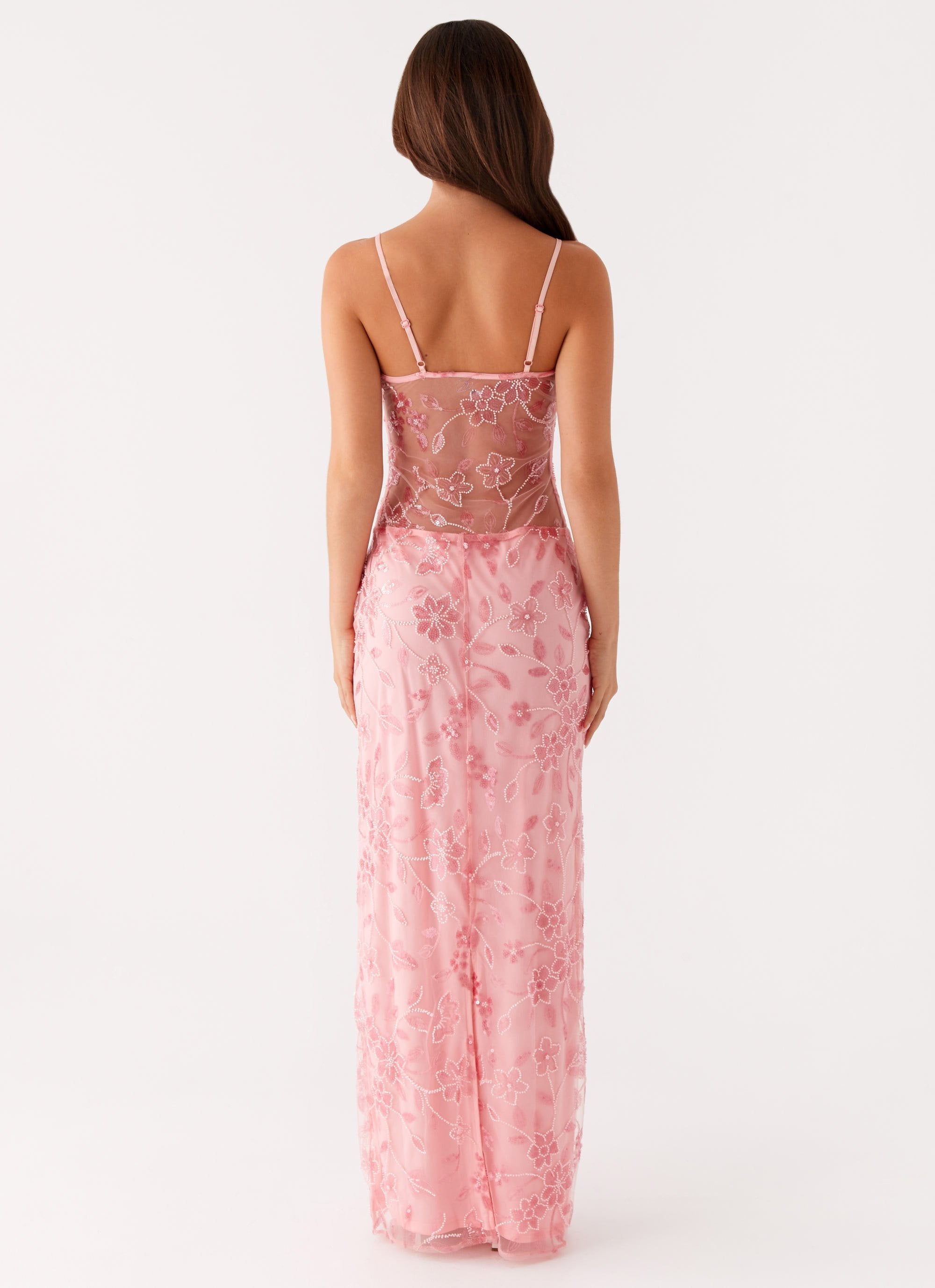 Sora Maxikleid mit Perlen