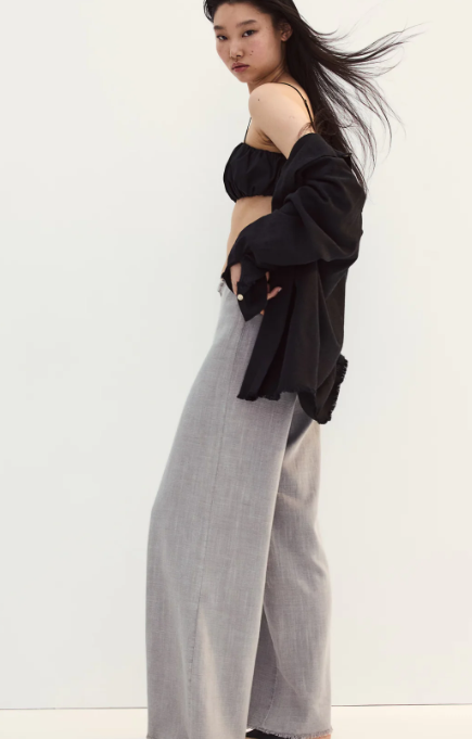 Hose aus Leinenmischung