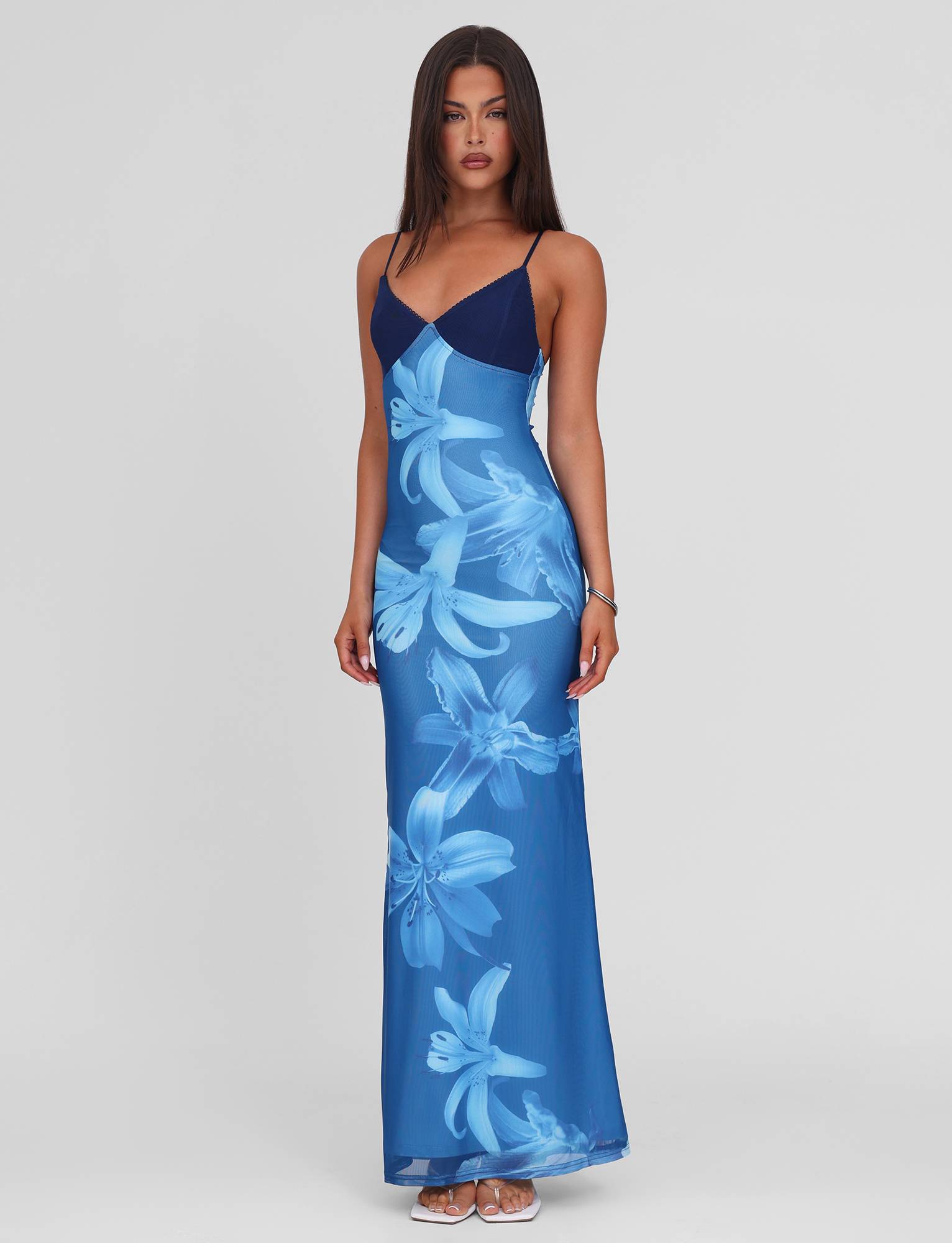 BLAUES ORCHIDEENKLEID