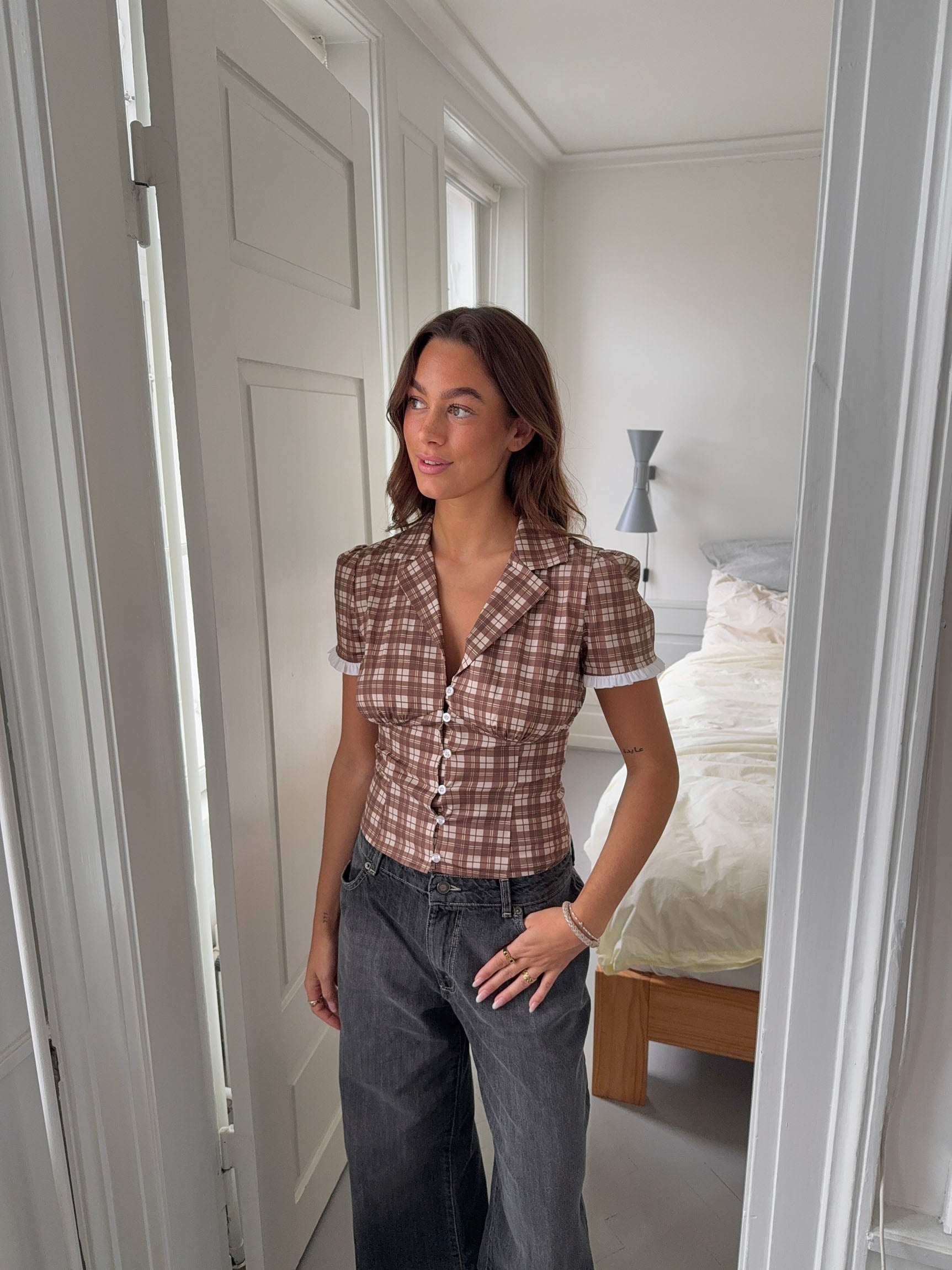 Karierte Bluse