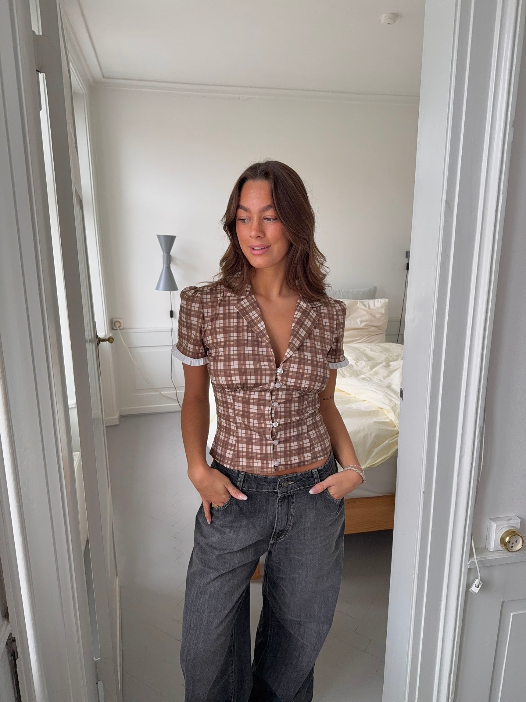 Karierte Bluse